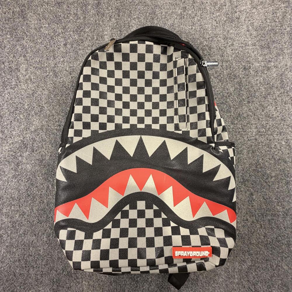 Sprayground Limited‎ Edition Checkered Shark Mouth Backpack